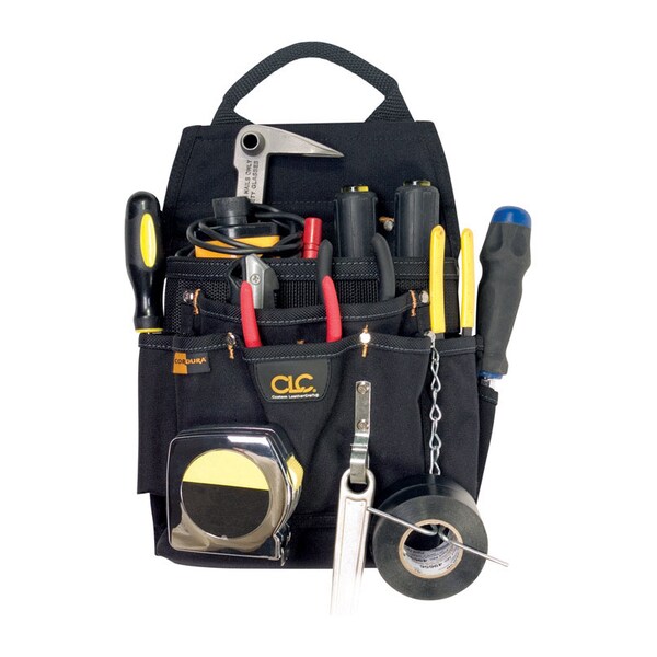 Custom Leathercraft CLC 4 in. W X 14.25 in. H Ballistic Nylon Tool Pouch 12 pocket Black 1 pc - 5505