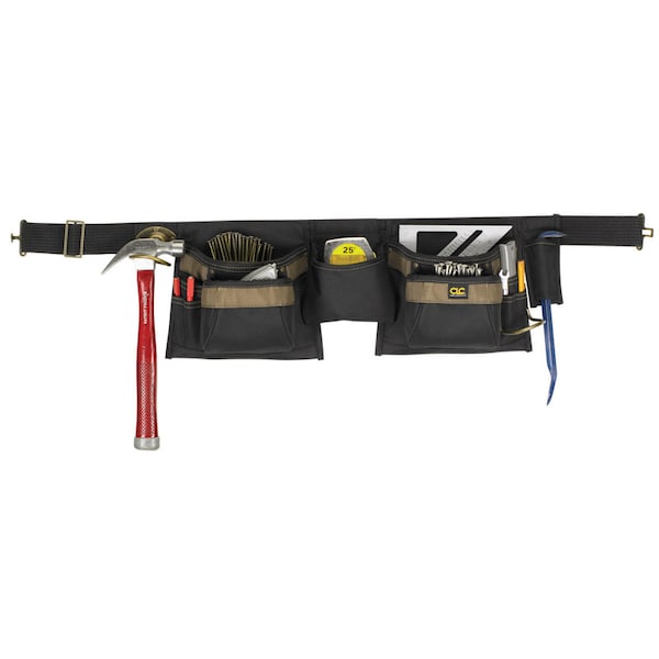 Clc Work Gear CLC Heavy Duty 12 pocket Nylon Apron Black/Brown 1 pk - 1429