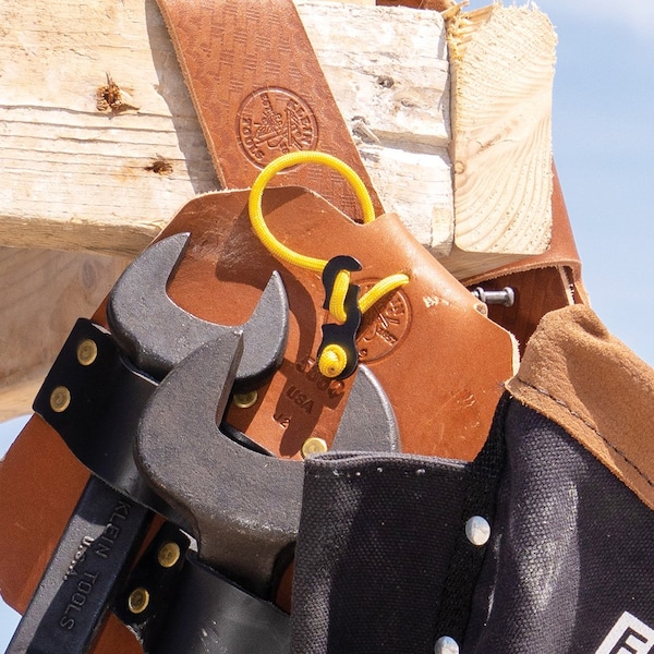 Klein Tools Belt, Toolbelt System, Ironworker, Complete, L, Brown/Black, Leather, Steel, Brass, 9 Pockets - 5800IWBL
