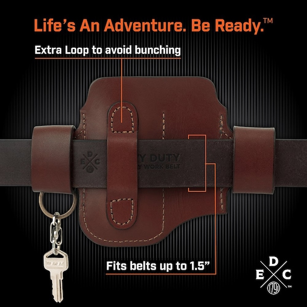 1791 Everyday Carry Tool Organizer for L/XL Multitool, Flashlight with Small Flex & Action-Snap Belt Attachment - WEB-HD-AS-SF-CHN-A