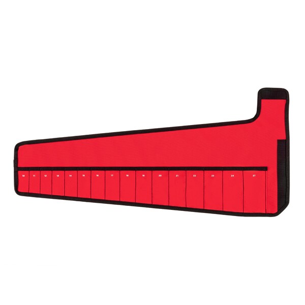 Tekton 16-Tool Angle Head Wrench Pouch (Red, 10 - 27 mm) - OTP21205
