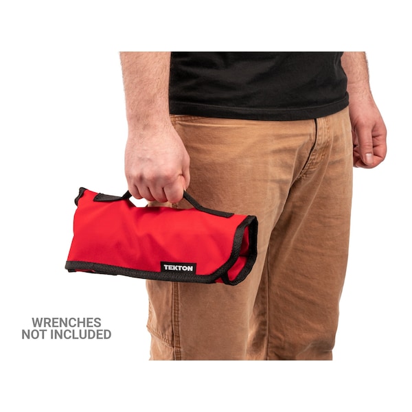 Tekton 16-Tool Angle Head Wrench Pouch (Red, 10 - 27 mm) - OTP21205