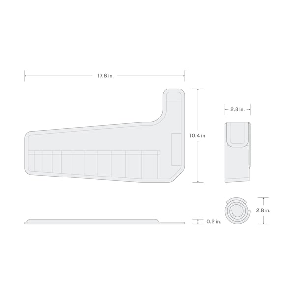 Tekton 11-Tool Stubby Combination Wrench Pouch (1/4-3/4 in.) - OTP21106
