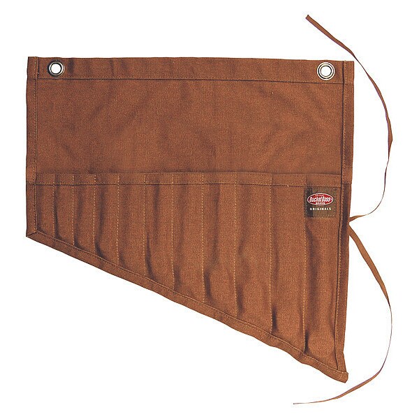 Bucket Boss Tool Pouch, Wrench Roll, Brown, Canvas, 11 Pockets - 70003