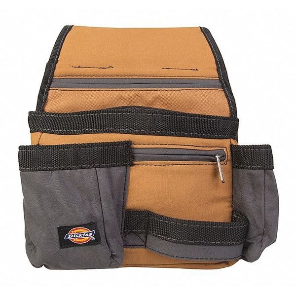 Dickies Framers Pouch, 11 Pocket, Gray/Tan, Heavy Duty, Padded Canvas, 11 Pockets - 57019