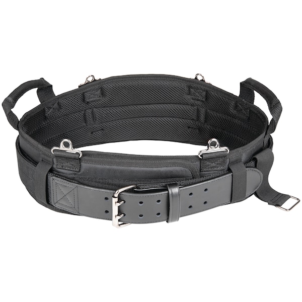 Klein Tools Belt, Tradesman Proâ„¢ Modular Tool Belt - XL, Black, Ballistic Polyester and Leather - 55920