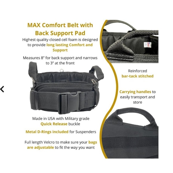 Boulder Bag Ultimate Pro-Framer MAX Comfort Combo Triple w/QRB Blue Toolbelt Medium - 2880RYM