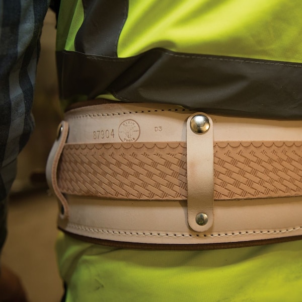 Klein Tools Belt, Leather Cushion Belt Pad, Leather - 87904