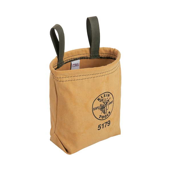 Klein Tools Tool Pouch, Water-Repellent Bag with Belt Loops, 7.5 x 7 x 3.5-Inch - 5179