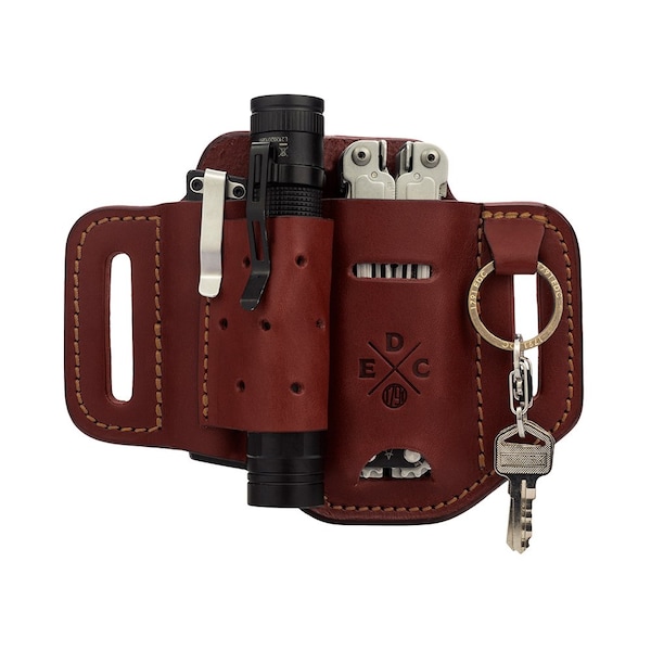 1791 Everyday Carry Tool Organizer for S/M Multitool, Flashlight with Large Flex & Easy-Slide Belt Attachment - WEB-ST-ES-LF-CHN-A