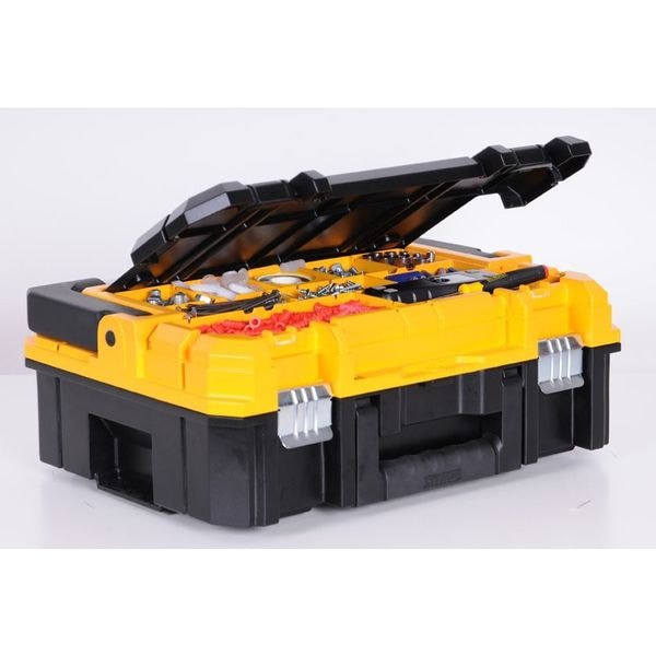 Dewalt TSTAK I Long Handle Tool Box, Plastic, Black/Yellow, 17 in W x 13 in D x 7 in H - DWST17808