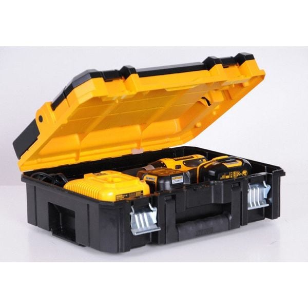 Dewalt TSTAK I Long Handle Tool Box, Plastic, Black/Yellow, 17 in W x 13 in D x 7 in H - DWST17808
