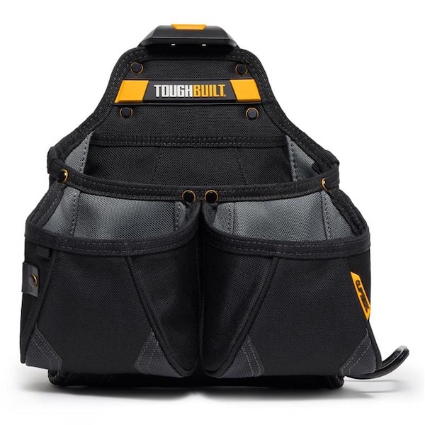 Muebles Para El Hogar 13.25 x 13.75 x 7.5 in. Polyester Framer Tool Pouch with 9 Pocket Black - MU3306470