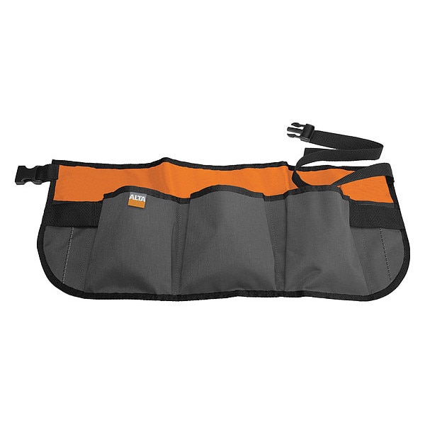 Alta Waist Apron Gray/Orange 7 Pocket, Gray and Orange, Nylon, 7 Pockets - 66161