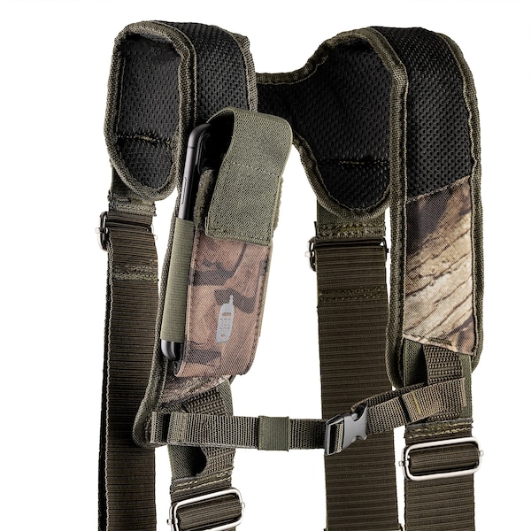 Bucket Boss Tool Belt, Suspension Rig, Camo, 600 Poly Ripstop Fabric, 28 Pockets - 85035