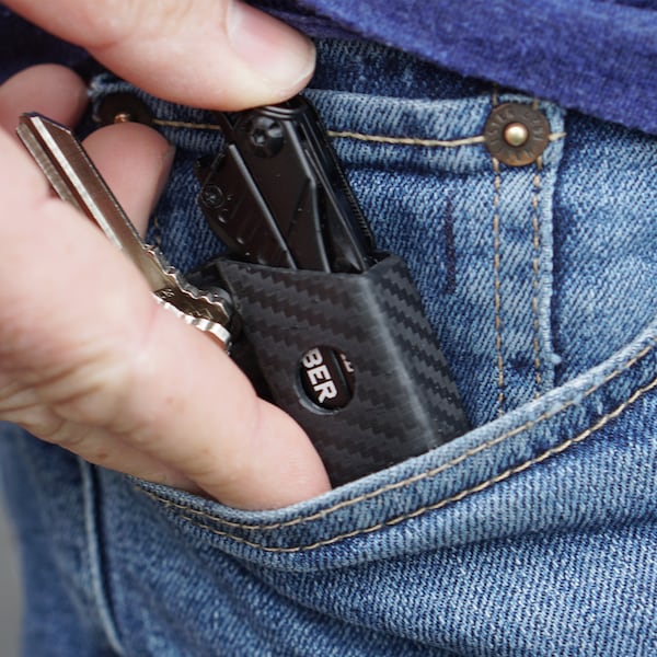 Clip & Carry Kydex Keychain Sheath for the Gerber Dim - GDIME-CF-BLK