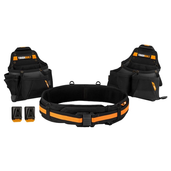 Toughbuilt Belt, Yellow/Black, Polyester - TB-CT-111-3P-1C
