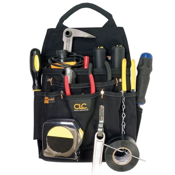 Clc Work Gear Black Ballistic Polyester 12 Pockets, 5505 - 5505