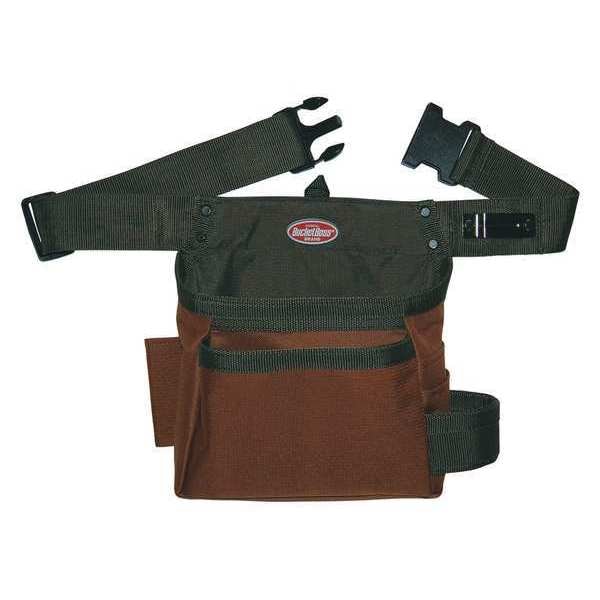 Bucket Boss Tool Pouch, Handymans Holster, 5 Pocket, 600 Poly Ripstop Fabric, 5 Pockets - 50300