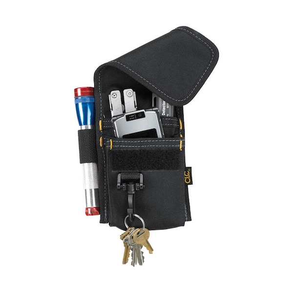 Clc Work Gear CLC 4 pocket Polyester Fabric Tool Holder 3.5 in. L X 7 in. H Black - 1104