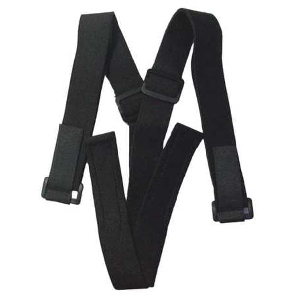 Impacto Tool Suspenders, Tool Belt Suspenders, Black, Elastic, 0 Pockets - SUSPENDERS