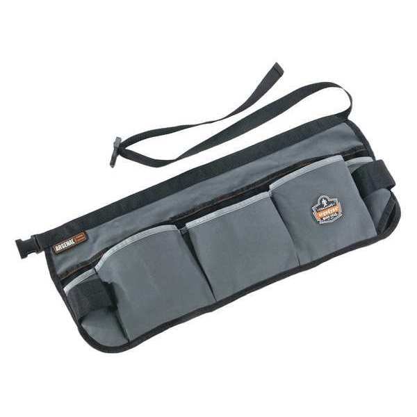 Ergodyne Tool Apron, Modular Tool Belt, Gray, 100% Cotton Duck, 13 Pockets - 5706