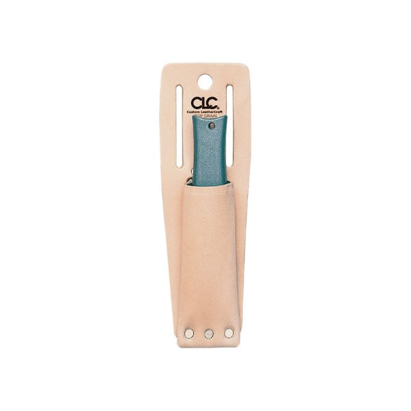Custom Leathercraft CLC 1 pocket Leather Utility Knife Sheath 3.3 in. L X 11 in. H Tan - 453