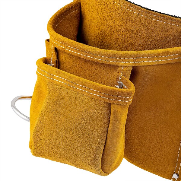 Bucket Boss Tool Apron, Suede Leather Apron, 11 Pocket, Suede Leather, 11 Pockets - 55149