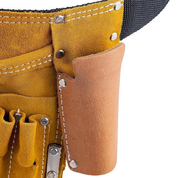 Bucket Boss Tool Apron, Suede Leather Apron, 11 Pocket, Suede Leather, 11 Pockets - 55149