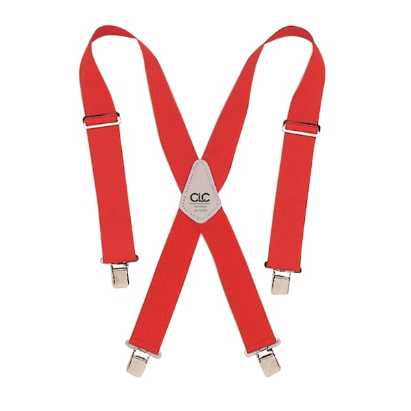 Clc Work Gear CLC 4 in. L X 2 in. W Nylon Suspenders Red 1 pair - 110RED