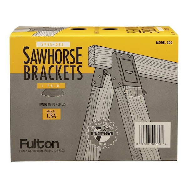 Fulton Fulton 2 in. H X 4 in. W Sawhorse Brackets 400 lb. cap. 1 pc - 300SHB