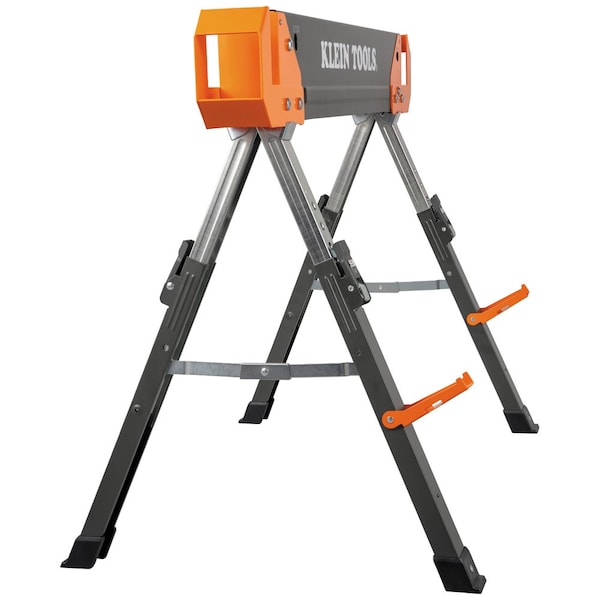 Klein Tools Adjustable-Leg Folding Saw Horse and Jobsite Table - 66188