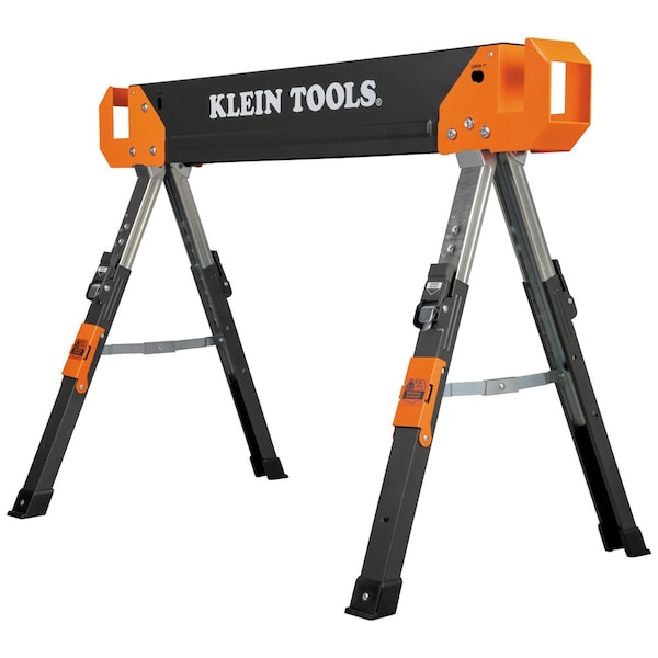 Klein Tools Adjustable-Leg Folding Saw Horse and Jobsite Table - 66188