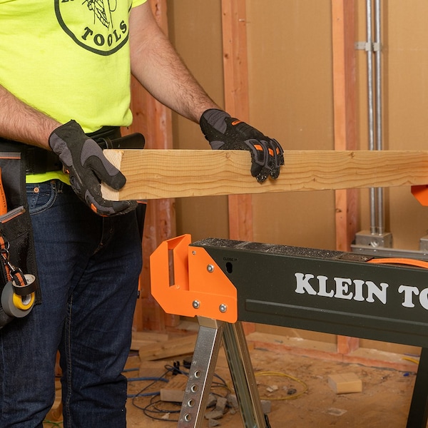Klein Tools Adjustable-Leg Folding Saw Horse and Jobsite Table - 66188