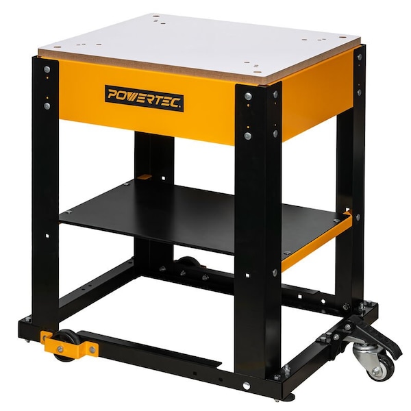 Powertec Planer Stand with Wheels, 23-1/16 in. x 20-1/8 in. x 29.5 in. Melamine MDF Table Top - UT1008