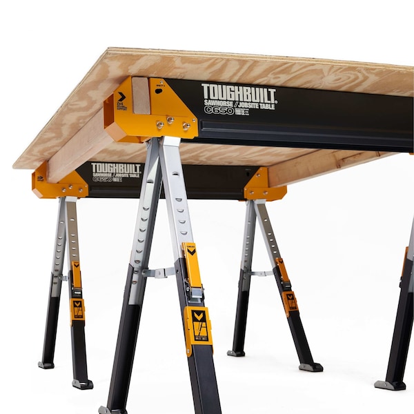 Toughbuilt C650 SAWHORSE/JOBSITE TABLE, 2PK - TB-C650-0