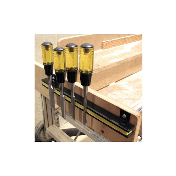 Master Magnetics Magnet Source 24 in. L X 1 in. W Black Magnetic Tool Holder 20 lb. pull 1 pc - 07661