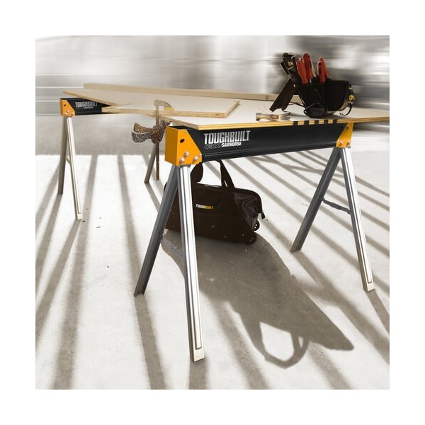 Toughbuilt C500 Sawhorse / Jobsite Table, Steel, 41.5" W x 28.5” H - TB-C500