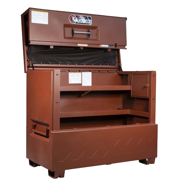 Crescent Jobox Piano-Style Jobsite Box, Brown, 48.9 cu ft, 60" W x 31" D x 51" H - 2-682990-01
