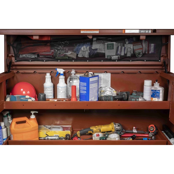 Crescent Jobox Piano-Style Jobsite Box, Brown, 48.9 cu ft, 60" W x 31" D x 51" H - 2-682990-01