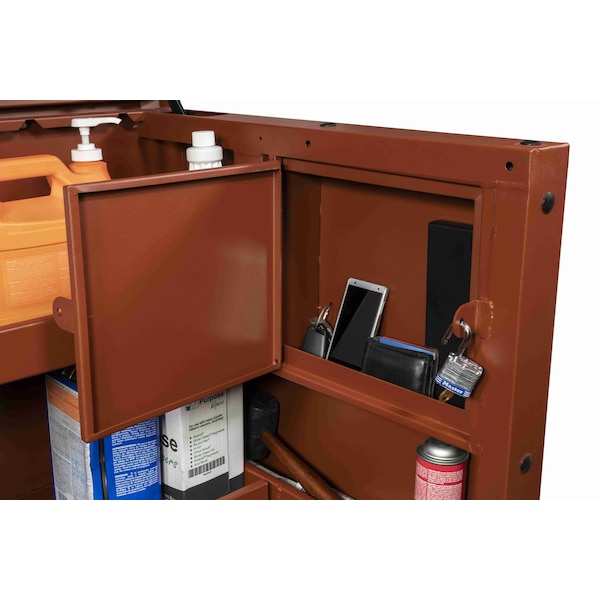 Crescent Jobox Piano-Style Jobsite Box, Brown, 48.9 cu ft, 60" W x 31" D x 51" H - 2-682990-01