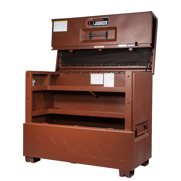 Crescent Jobox Piano-Style Jobsite Box, Brown, 48.9 cu ft, 60" W x 31" D x 51" H - 2-682990-01
