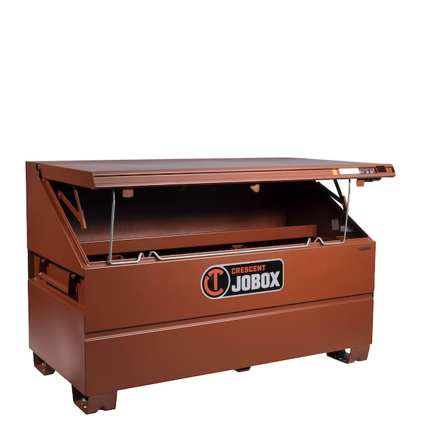 Crescent Jobox Slope Lid Jobsite Chest, Site-Vault Security, 16 ga Steel, 32.7 cu ft, 60" W x 30" D x 39.5" H - 1-680990