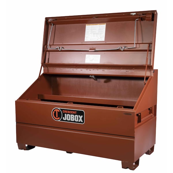 Crescent Jobox Slope Lid Jobsite Chest, Site-Vault Security, 16 ga Steel, 32.7 cu ft, 60" W x 30" D x 39.5" H - 1-680990