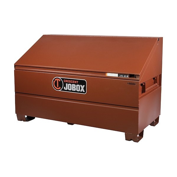 Crescent Jobox Slope Lid Jobsite Chest, Site-Vault Security, 16 ga Steel, 32.7 cu ft, 60" W x 30" D x 39.5" H - 1-680990