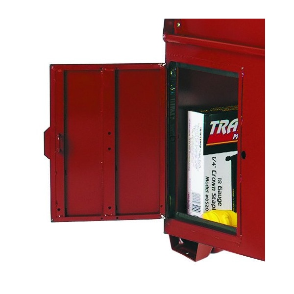 Crescent Jobox Jobsite Field Office, Heavy-Duty, Steel, Lockable Desktop, Hanging Pegs, 63" W x 42" D x 80" H - 1-674990