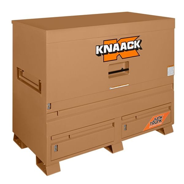 Knaack Model 89-D STORAGEMASTER Piano-Style Jobsite Box, Tan, 60" W x 30" D x 49" H - 89-D
