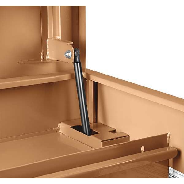 Knaack Model 89-D STORAGEMASTER Piano-Style Jobsite Box, Tan, 60" W x 30" D x 49" H - 89-D