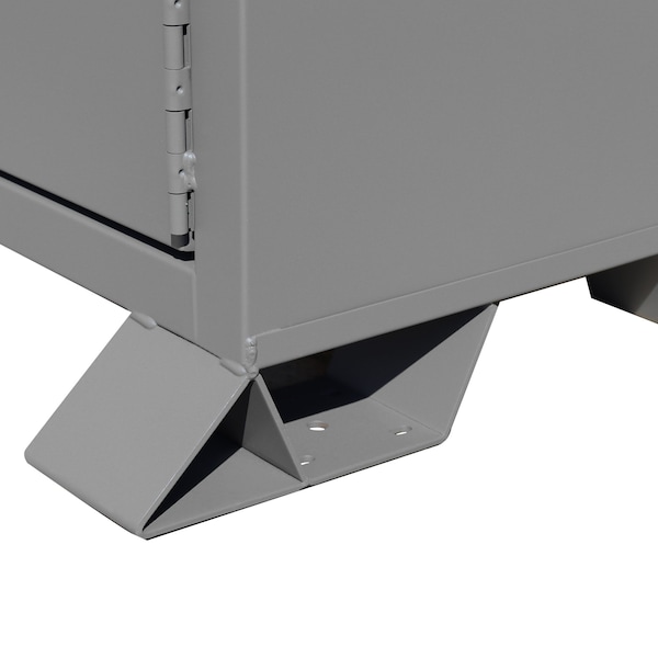 Durham Mfg Jobsite Storage Cabinet, Gray, 47.5 cu ft, 60" W x 27" D x 60-3/4" H - JSC-246061-94T-D719