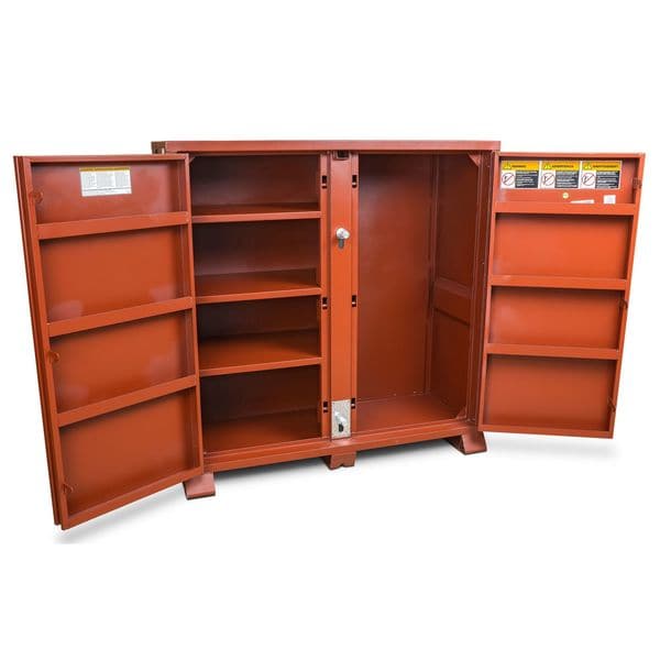 Crescent Jobox Jobsite Cabinet, Brown, 60 in W x 24-1/4 in D x 60-3/4 in H - 1-697990